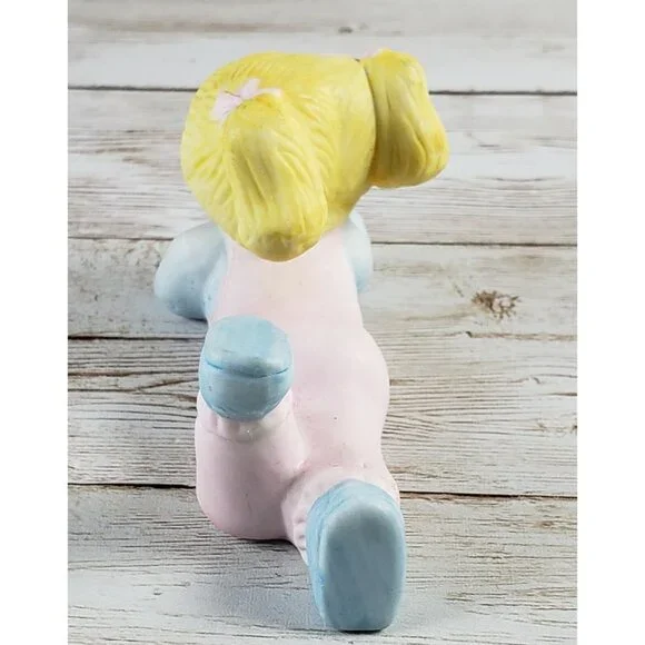 1984 2 Cabbage Patch Kids Figurines Fine Porcelain Taiwan - Picture 4 of 12